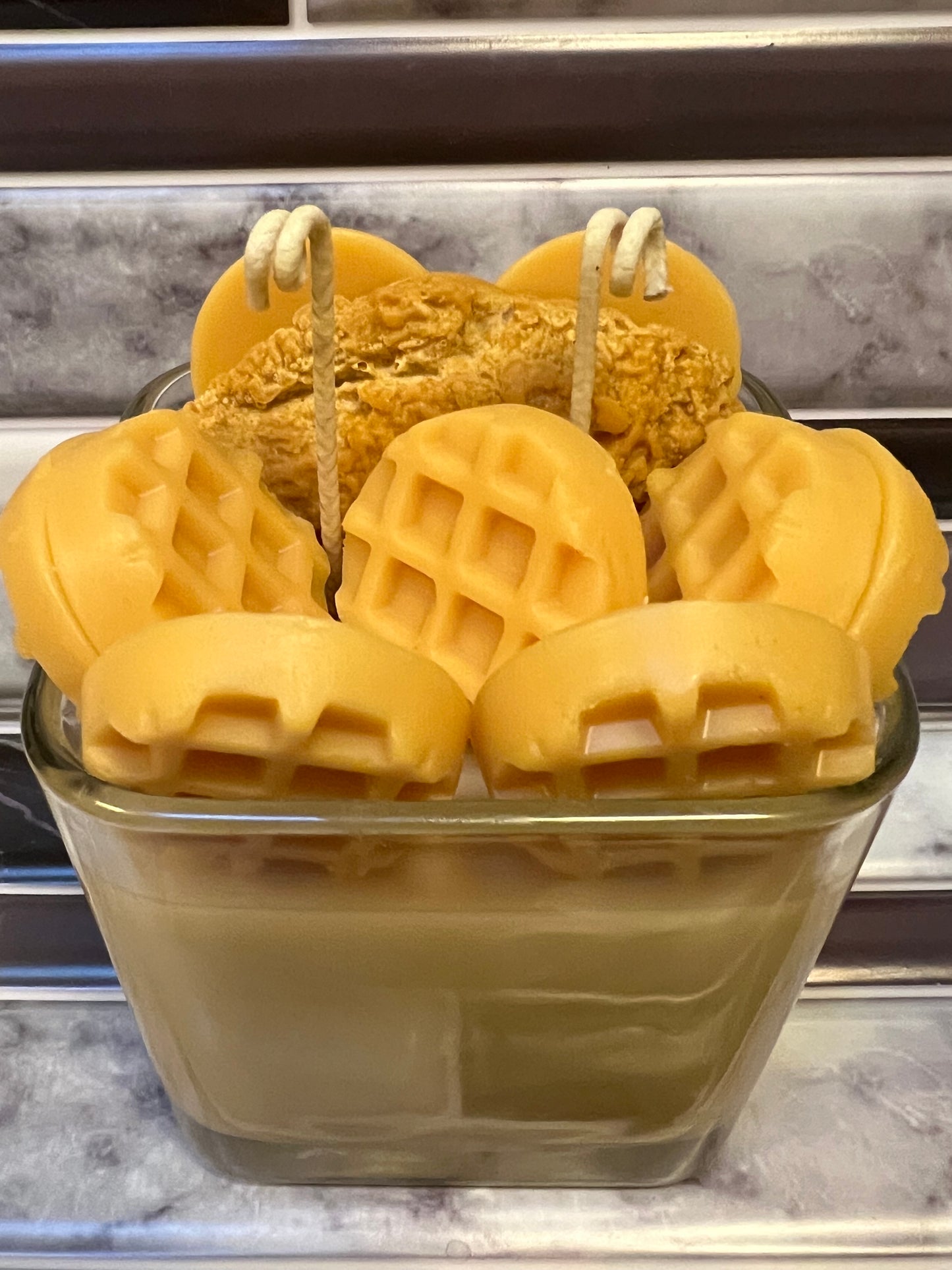 Chicken 'n' Waffles Candle