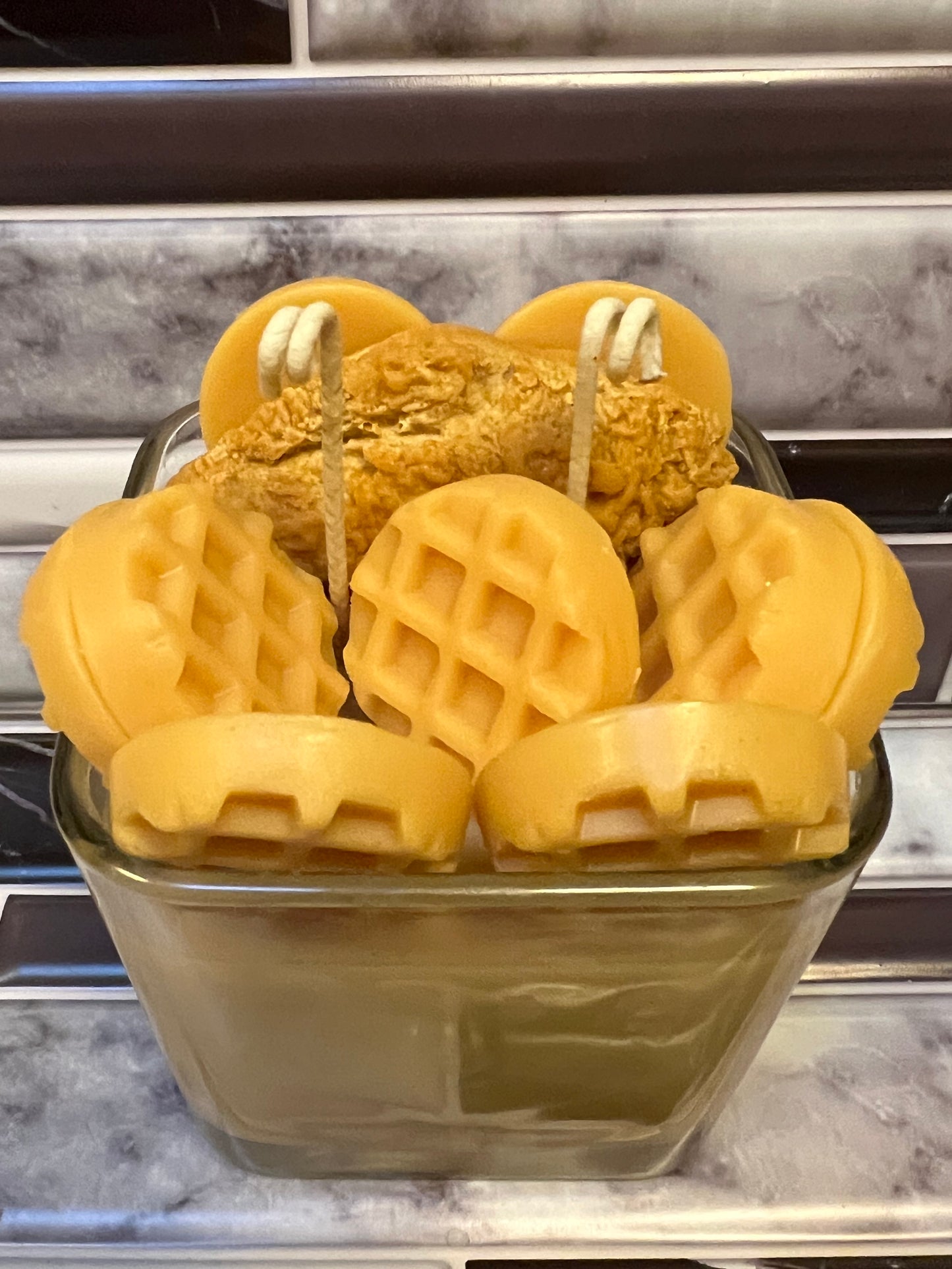 Chicken 'n' Waffles Candle