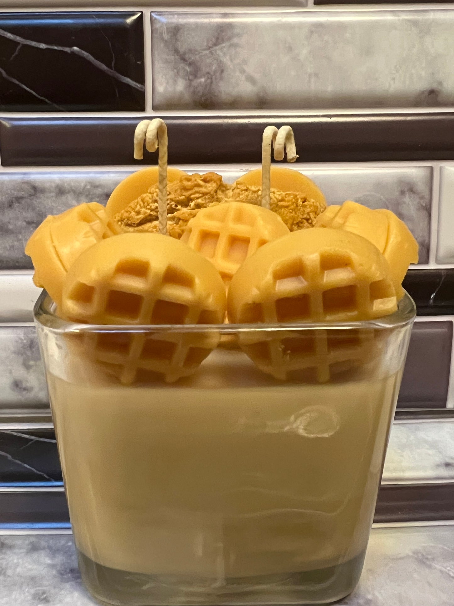 Chicken 'n' Waffles Candle