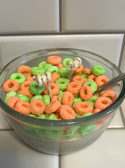 Apple Jacks Cereal Candle