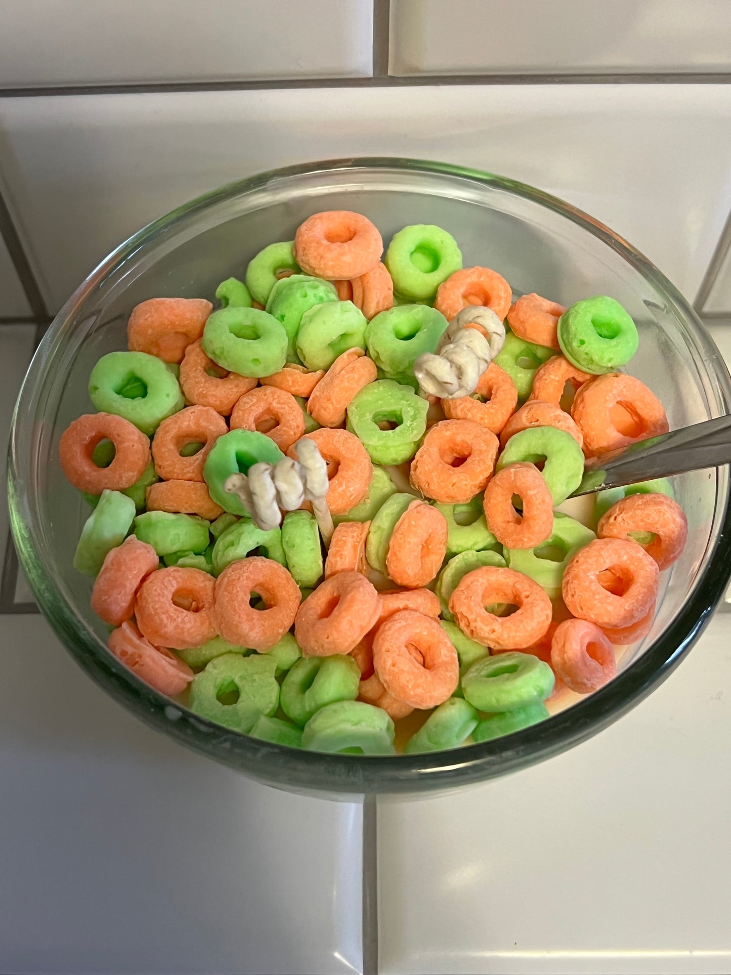 Apple Jacks Cereal Candle