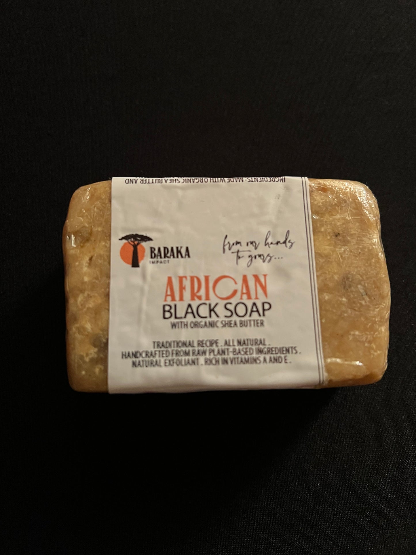 Baraka Shea Butter African Black Soap Bar