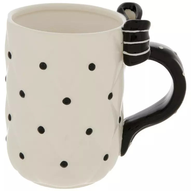 Black & White Bow Mug - 15 oz