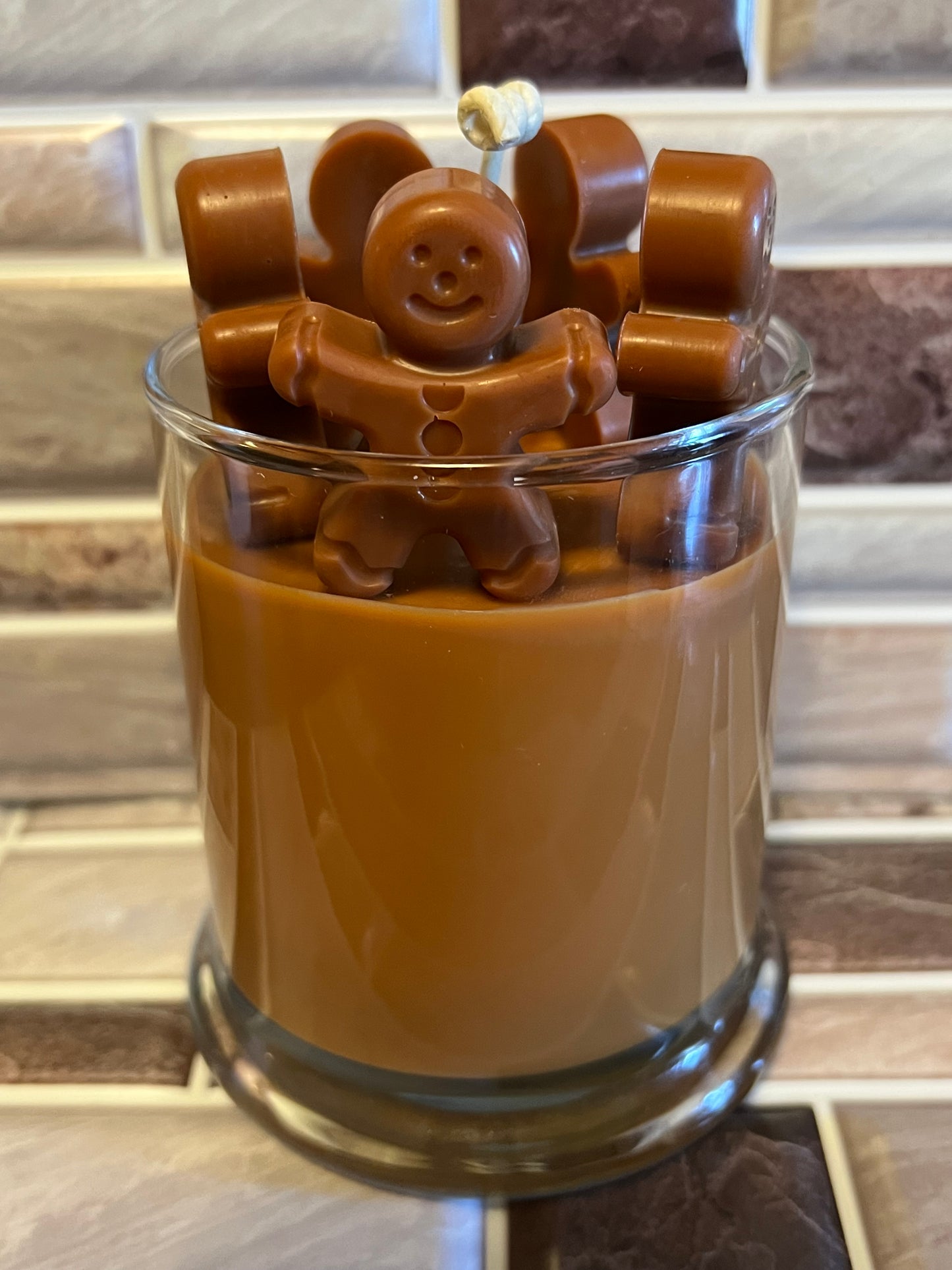 Gingerbread Man Candle