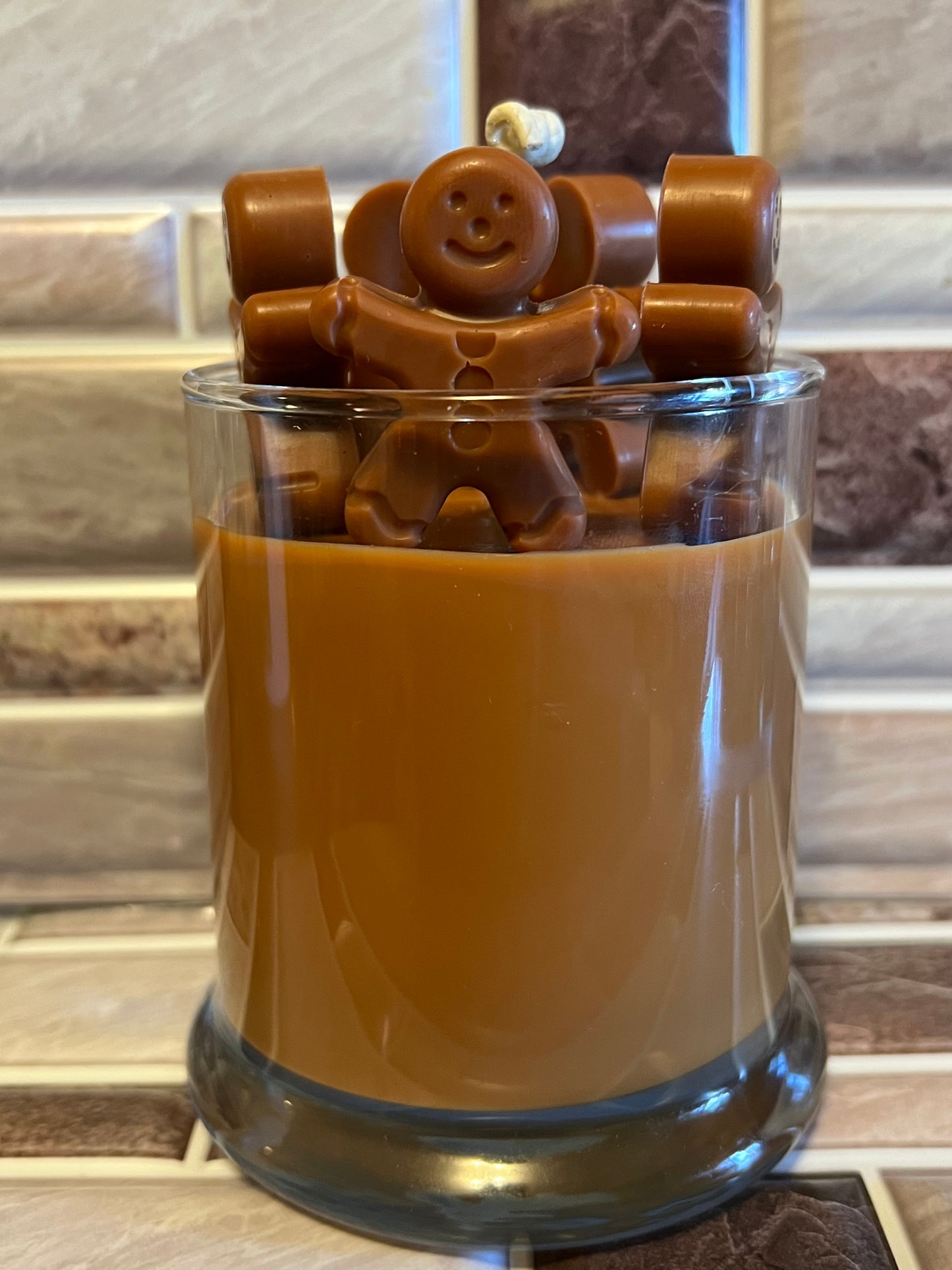 Gingerbread Man Candle