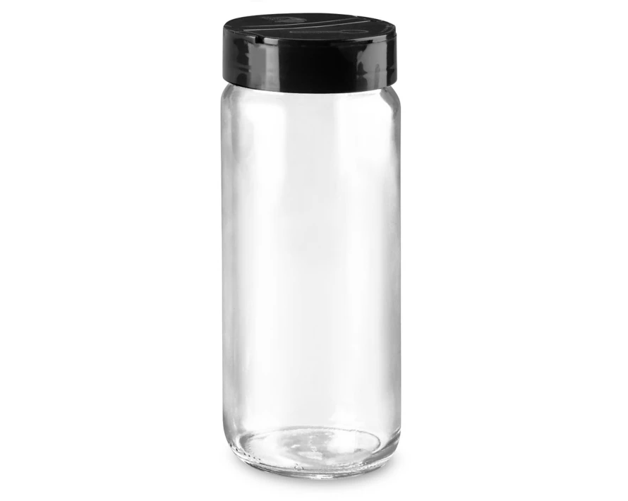 Glass Bath Salts Jar